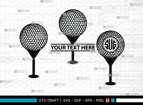 Golf Set Monogram, Golf Set Silhouette, Golfing Silhouette Svg, Golf Player Svg, Golf Ball Svg, Golf Club Svg, Sports, SB00118 SVG ETC Craft 