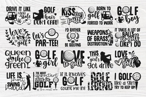Golf SVG Bundle, Golf Svg Cut Files, Golf Club Svg SVG TonisArtStudio 