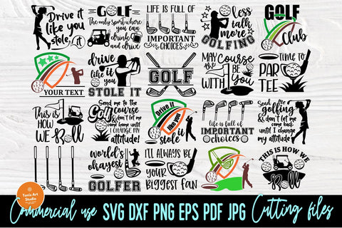 Golf SVG Bundle, Golf Svg Cut Files, Golf Club Svg SVG TonisArtStudio 