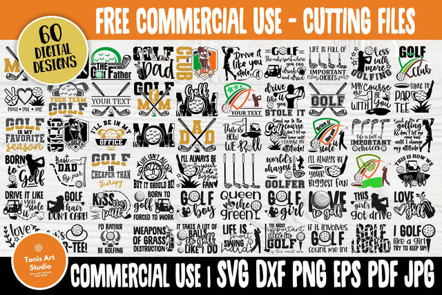 Golf SVG Bundle, Golf Svg Cut Files, Golf Club Svg SVG TonisArtStudio 