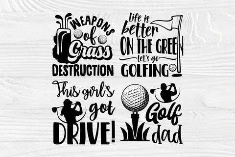Golf SVG Bundle, Golfing Svg, Funny Quotes Svg SVG TonisArtStudio 
