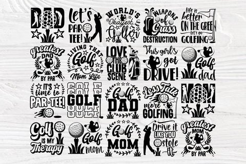 Golf SVG Bundle, Golfing Svg, Funny Quotes Svg SVG TonisArtStudio 