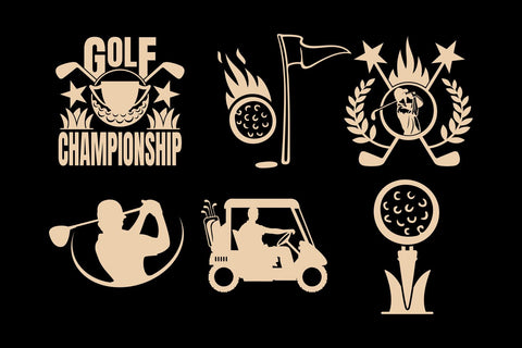 Golf SVG Bundle, Sports Svg, Logo Design Cut Files SVG TonisArtStudio 