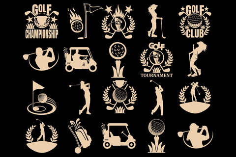 Golf SVG Bundle, Sports Svg, Logo Design Cut Files SVG TonisArtStudio 