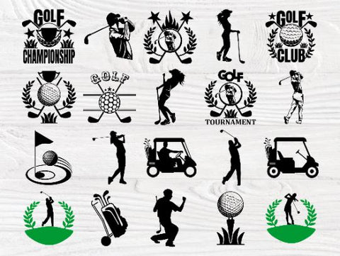 Golf SVG Bundle, Sports Svg, Logo Design Cut Files SVG TonisArtStudio 