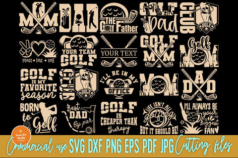 Golf SVG Bundle, Svg Quotes, Golfing Svg Cut Files SVG TonisArtStudio 