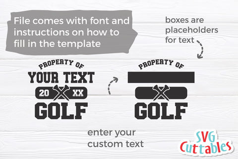 Golf svg Cut File - Golf Team - Golf Template 0013 - svg - eps - dxf - png - Silhouette - Cricut - Digital Download SVG Svg Cuttables 