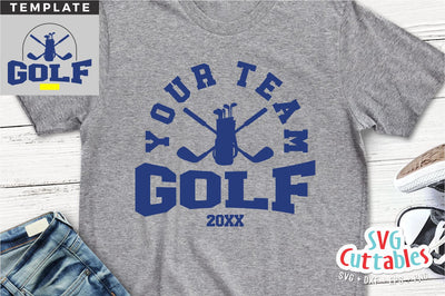 Golf svg Cut File - Golf Team - Golf Template 0017 - svg - eps - dxf - png - Silhouette - Cricut - Digital Download SVG Svg Cuttables 