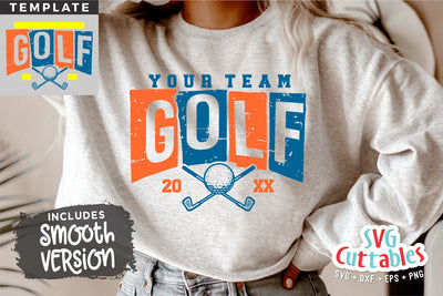 Golf svg Cut File - Golf Team - Golf Template 0018 - svg - eps - dxf - png - Silhouette - Cricut - Digital Download SVG Svg Cuttables 