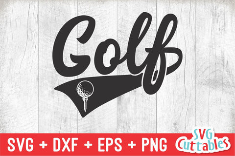 Golf svg Cut File - Golf Team - Golf Template 005 - svg - eps - dxf - png - Distressed - Silhouette - Cricut - Digital Download SVG Svg Cuttables 