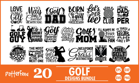 Golf SVG Designs Bundle SVG PatternFeed8 