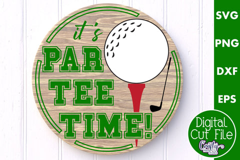 Golf Svg, Round Sports Sign Png, Par Tee Time SVG Crafty Mama Studios 