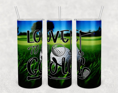 Golf Tumbler Wraps Bundle, 20 Oz Skinny Tumbler Golf Sublimation Designs, Golf Quotes Tumbler PNG, Seamless Tumbler PNG, 5 Designs Sublimation HappyDesignStudio 
