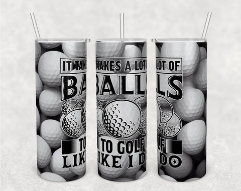 Golf Tumbler Wraps Bundle, 20 Oz Skinny Tumbler Golf Sublimation Designs, Golf Quotes Tumbler PNG, Seamless Tumbler PNG, 5 Designs Sublimation HappyDesignStudio 
