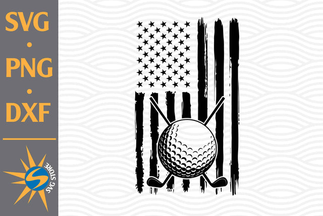 Golf US Flag SVG, PNG, DXF Digital Files Include SVG SVGStoreShop 