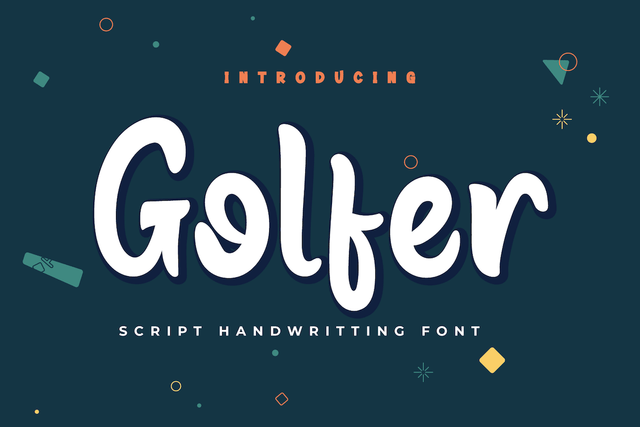 Golfer Font twinletter 