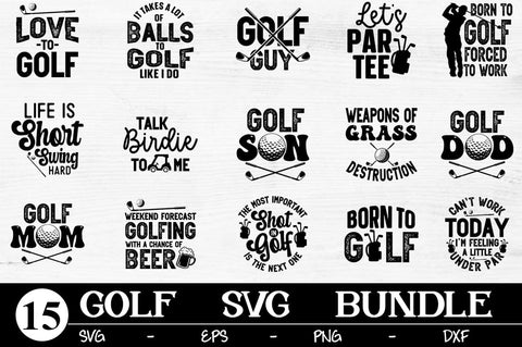 Golfing svg Bundle - Golf svg - Golf Sublimation - svg - eps - dxf - png - Distressed - Shirt svg - Silhouette - Cricut - Digital File SVG Svgcraft 