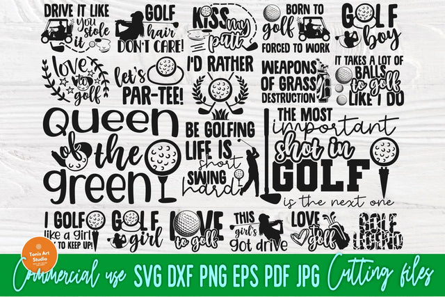Golfing SVG Bundle, Golf Svg, Golfer Svg Cut Files SVG TonisArtStudio 