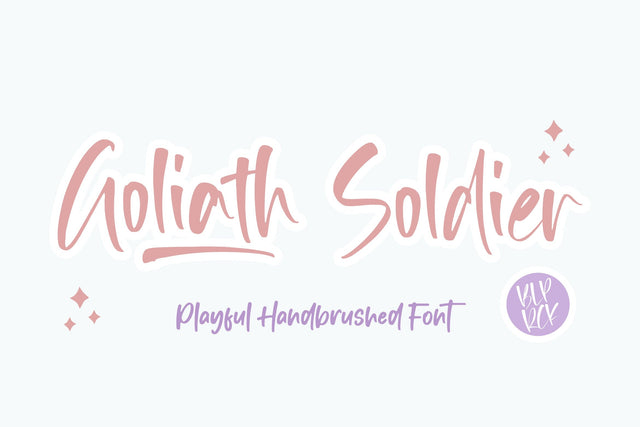 Goliath Soldier Playful Handbrushed Font Font Balpirick 