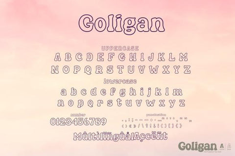 Goligan Font eknojistudio99 