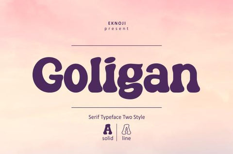 Goligan Font eknojistudio99 