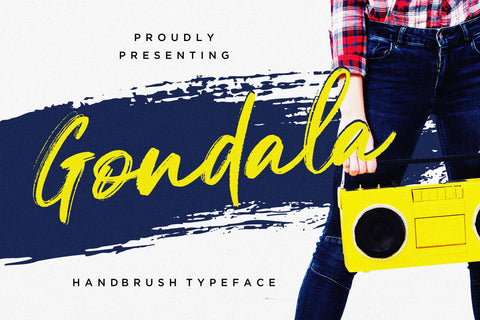 Gondala Handbrush Typeface Font Creatype Studio 