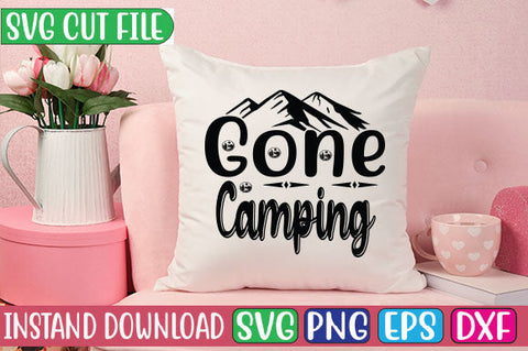 Gone Camping SVG Cut File SVGs, Quotes and Sayings, Food & Drink, Holiday,On Sale, SVG Studio Innate 