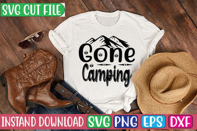 Gone Camping SVG Cut File SVGs, Quotes and Sayings, Food & Drink, Holiday,On Sale, SVG Studio Innate 