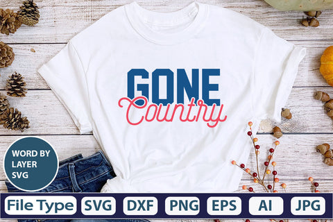 Gone Country SVG Cut File SVG DesignPlante 503 