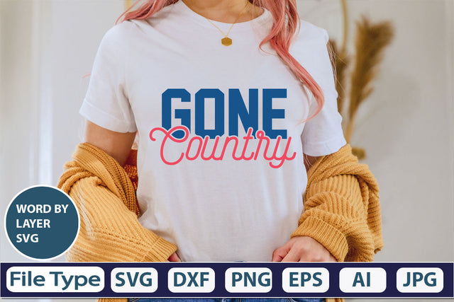 Gone Country SVG Cut File SVG DesignPlante 503 