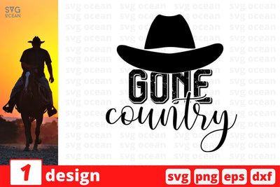 Gone country SVG Cut File SVG SvgOcean 