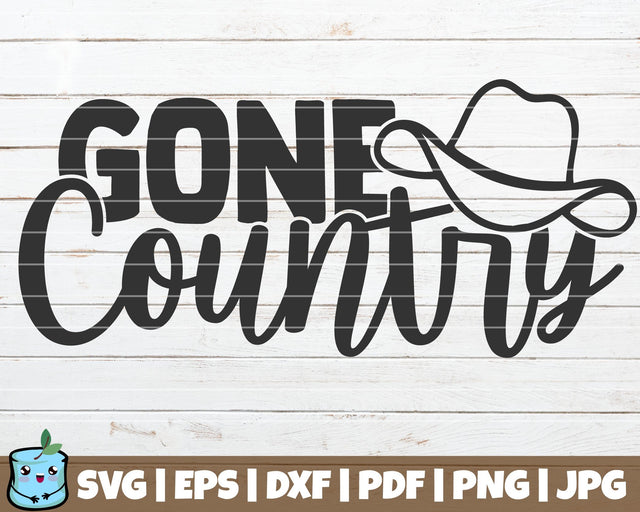 Gone Country SVG MintyMarshmallows 