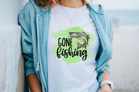 Gone fishing Sublimation PNG Sublimation Regulrcrative 