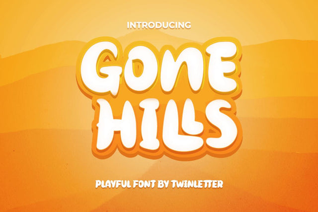 Gone Hills Font twinletter 
