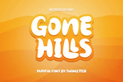 Gone Hills Font twinletter 