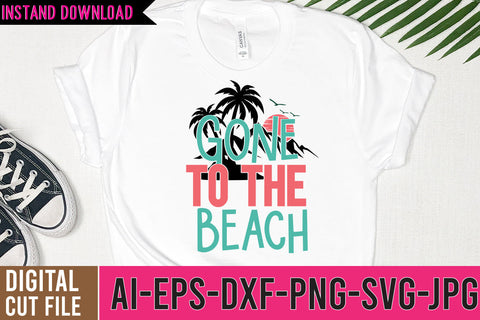 Gone To the Beach SVG Cut File SVG BlackCatsMedia 
