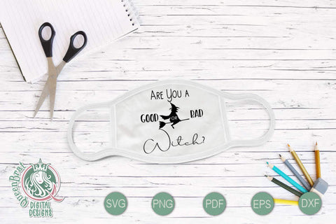 Good Bad Witch SVG SVG QueenBrat Digital Designs 