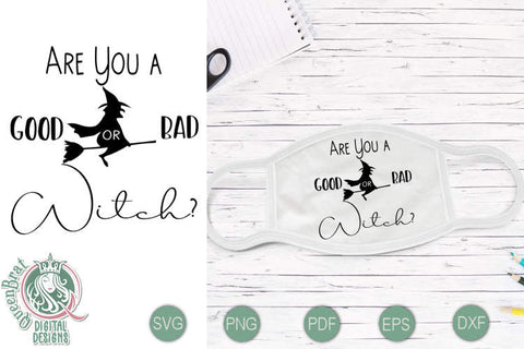 Good Bad Witch SVG SVG QueenBrat Digital Designs 