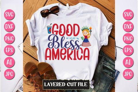 Good Bless America SVG Cut File SVG Newmockups 