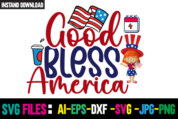 Good Bless America SVG Cut File SVG Newmockups 