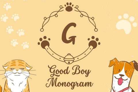 Good Boy Monogram Font Attype studio 