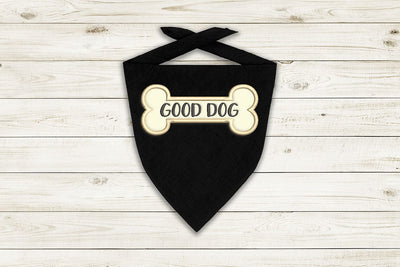 Good Dog Bone Applique Embroidery Embroidery/Applique DESIGNS Designed by Geeks 