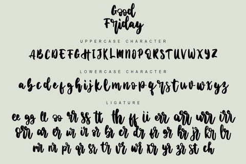 Good Friday Font Letterara 