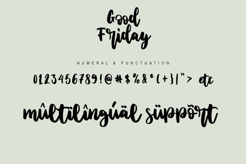 Good Friday Font Letterara 