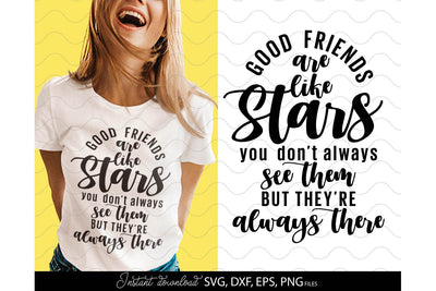 Good Friends Are Like Stars | Bestie SVG | Best Friends Forever SVG | Best Friends SVG SVG March Design Studio 