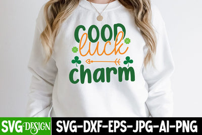 Good luck Charm SVG Cut File, St.Patrick's Sublimation PNG, St.Patrick's Flag SVG Cut File, St.Patrick's Clipart PNG SVG BlackCatsMedia 