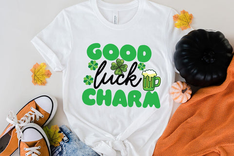 Good Luck Charm SVG Cut File,Good Luck Charm SVG Quotes , Happy St.Patrick's Day SVG Cut File SVG BlackCatsMedia 