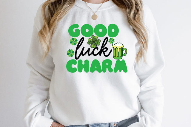 Good Luck Charm SVG Cut File,Good Luck Charm SVG Quotes , Happy St.Patrick's Day SVG Cut File SVG BlackCatsMedia 