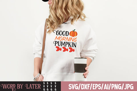 Good Morning Pumpkin SVG Cut File SVG BlackCatsMedia 