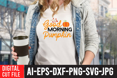 Good Morning Pumpkin SVG Design SVG BlackCatsMedia 